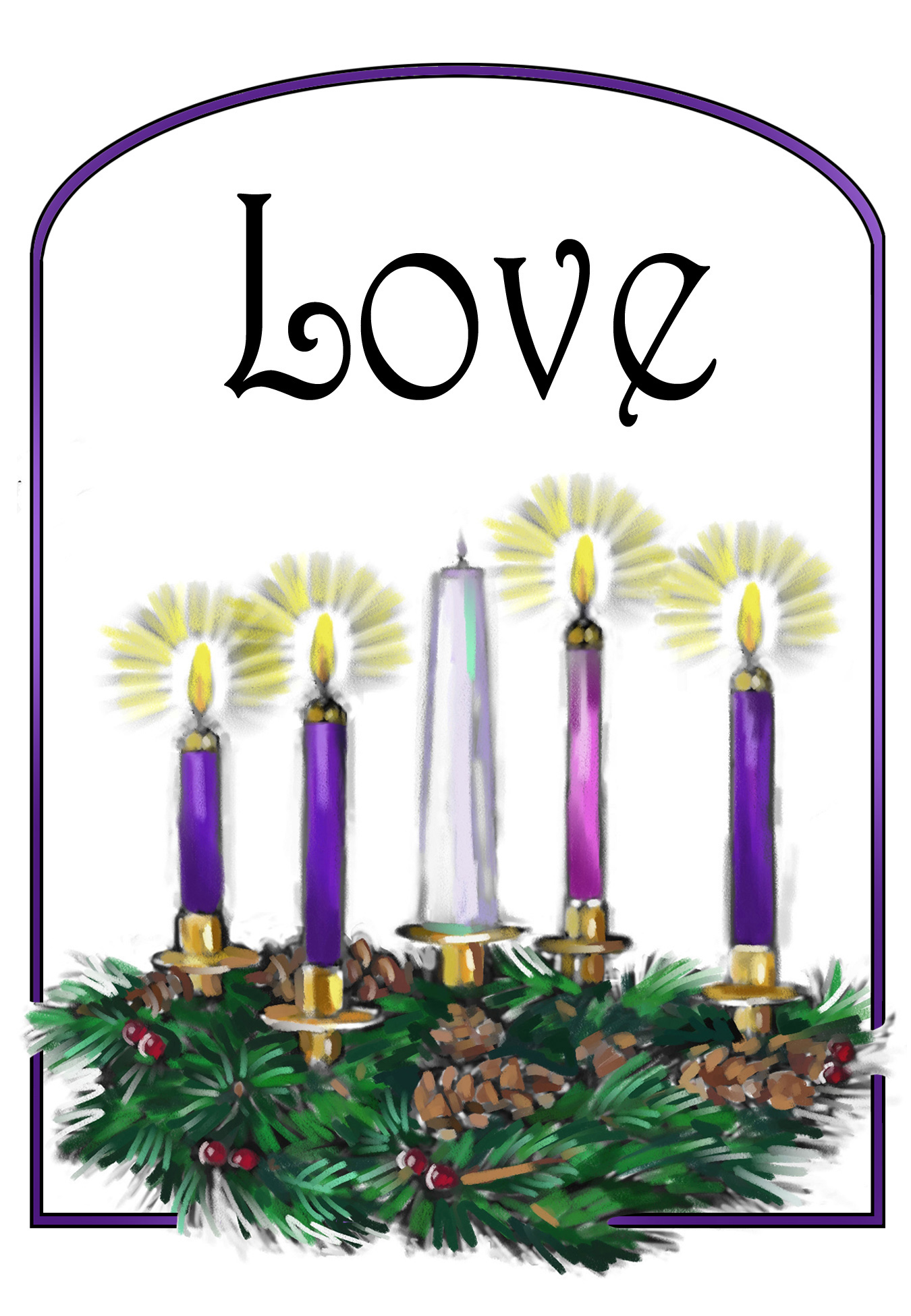 Advent-Candles,Love